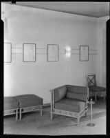 Interior view of "Irene LTD," a dress shop of designer Irene Lentz Gibbons, Los Angeles, (circa 1930?)