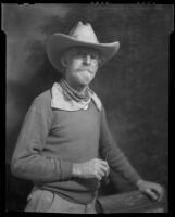 Sheldon Parsons in cowboy attire, Santa Fe, 1932
