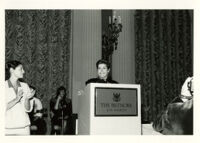 Founding Celebration II: Helen Reddy at podium