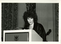 Founding Celebration II: Woman at podium