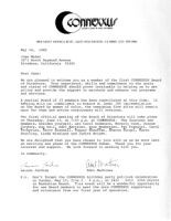 Letter to June Mazer Regarding Membership on Connexxus Board of Directors