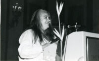 Founding Celebration: Kate Millett at the podium