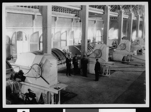 Interior of the City of Los Angeles Hyperion Treatment Plant, North Screening Plant, ca.1929