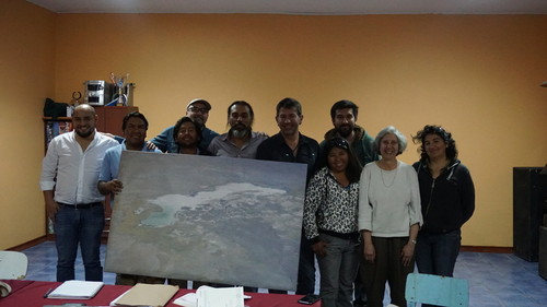 Interior de la sede de la comunidad de Coyo