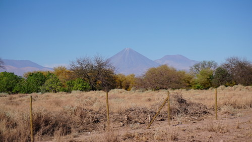 Vista del volcán Licancabur desde Coyo