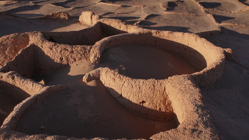 Ruinas de las casas circulares de Tulor