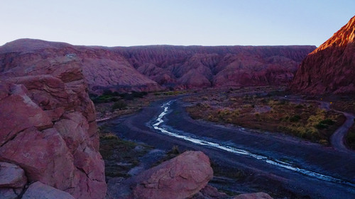 El rio San Pedro al atardecer