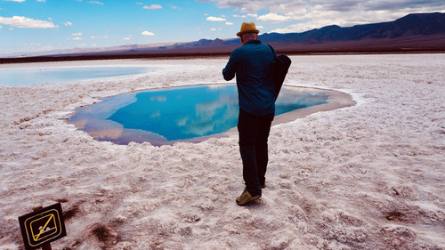 Mirando las lagunas de Baltinache