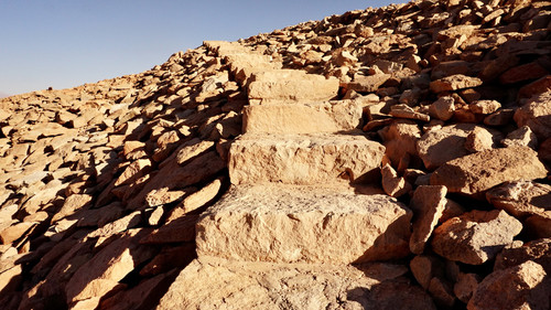 Escalera en la fortaleza del Pukara de Quitor