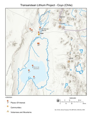 Mapa Regional de Coyo