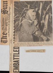 Newspaper Clipping of Sandy Morrison