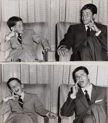 Photograph Collage of Jerry Lewis with his Family