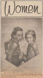 Newspaper Clipping of Marilyn and Candy Morrow