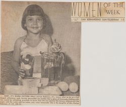 Newspaper Clipping of Mary Annice Robinson