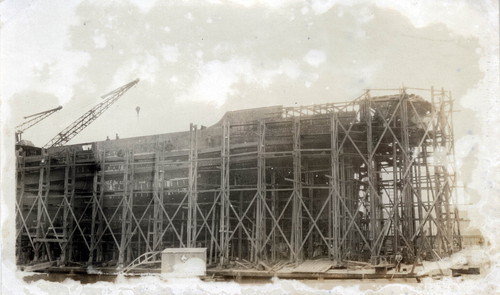 Ship Under Construction, 1917-1918