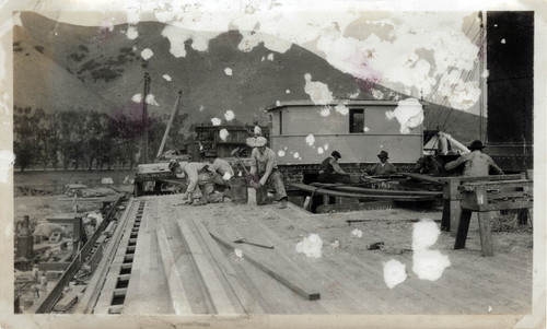 Ship Under Construction, 1917-1918