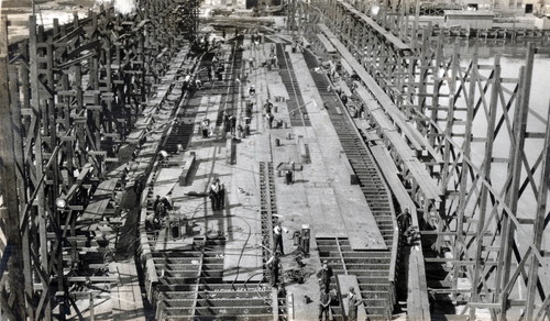 A Ship Under Construction, 1917-1918