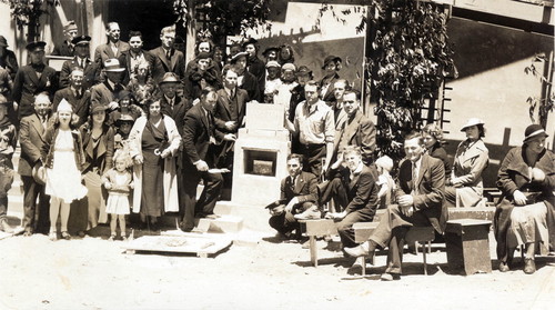 Laying the Cornerstone at Brisbane Elementary School