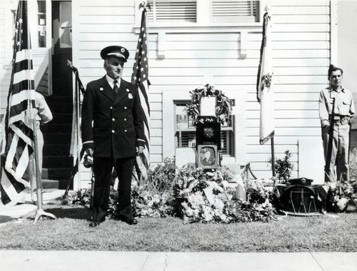 Memorial in Front of the Blair Home