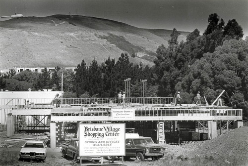 Construction of Brisbane Village Shopping Center