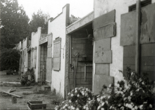 Boarded Up Cabins at Mozzetti's Auto Court