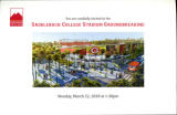 Invitation to the Saddleback College stadium groundbreaking ceremony