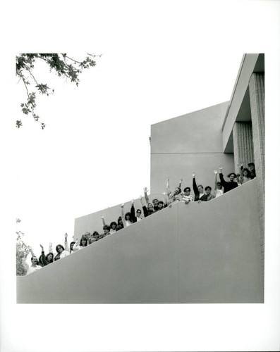 People at the inauguration of the Student Services Center building