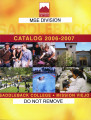 Saddleback College catalog : 2006-2007. Volume XXXVIII