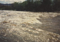 Photograph of Los Angeles River flooding