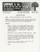 Unpave LA meeting notice — Calisphere