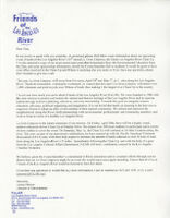 Letter from Jessica Murray, Friends of the Los Angeles River, to Tina