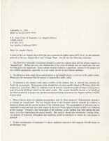 Letter from Jim Danza, Friends of the Los Angeles River Technical Advisory Board, to U.S. Army Corps of Engineers