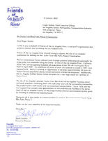 Letter from Shelly Backlar, Friends of the Los Angeles River, to Roger Snoble, Chief Executive Officer of the Los Angeles County Metropolitan Transportation Authority