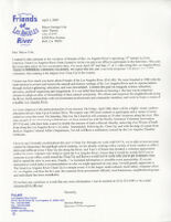 Letter from Jessica Murray, Friends of the Los Angeles River, to Mayor George Cole