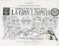 15th Annual Los Angeles River Clean Up promotional map