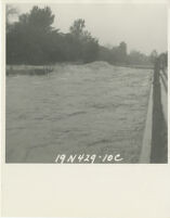 Photograph of Los Angeles River flooding