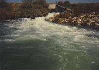 Photograph of Los Angeles River flooding