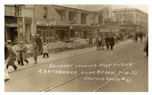 Quake damage to streets