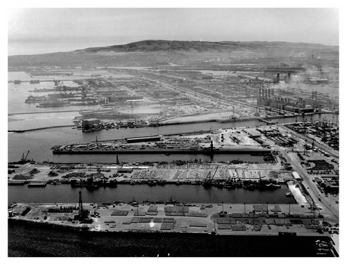 Long Beach harbor, 1953