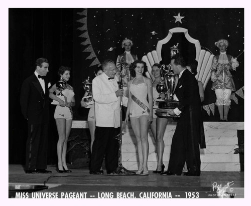 Miss Martel receives her trophy