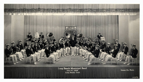 Long Beach Municipal Band on stage