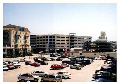 Parking lot behind Camden Harbor View Apartments