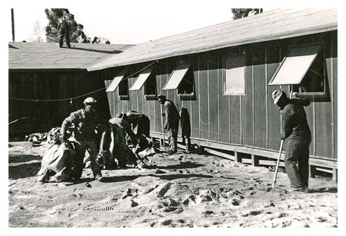 Groundskeeping at 76th Company Camp