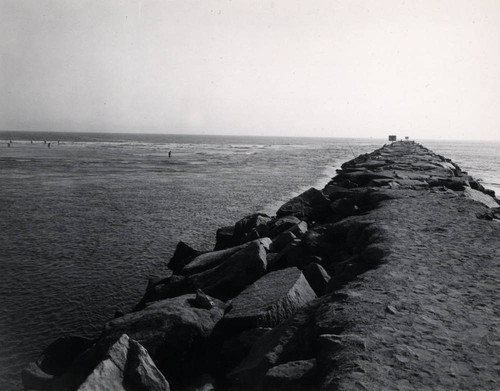 Alamitos Bay west jetty construction