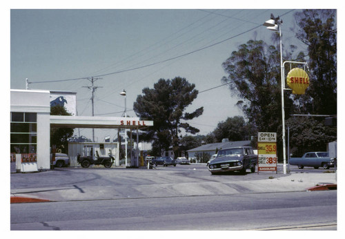 Shell Station on Hazelbrook Avenue — Calisphere