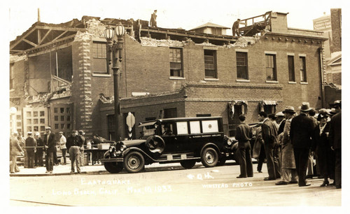 Earthquake damage to Fire Station Number 1