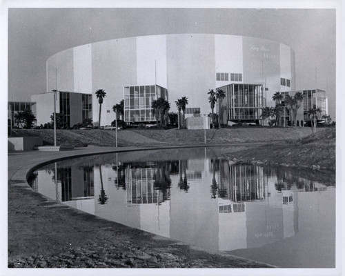 Arena with landscaping