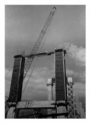 Workers high above the ground