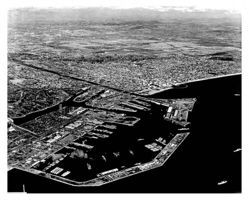 Long Beach harbor, 1950