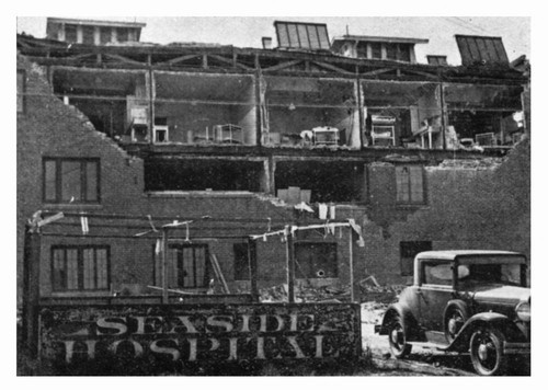 Earthquake damage to Seaside Hospital